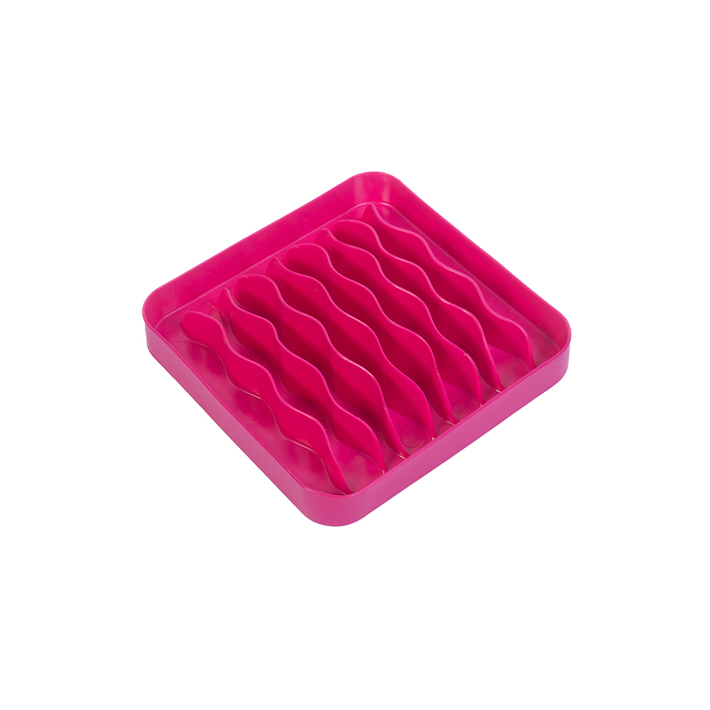 Comedouro Lento e Funcional Pet Games Pet Wave Rosa para Cães e Gatos