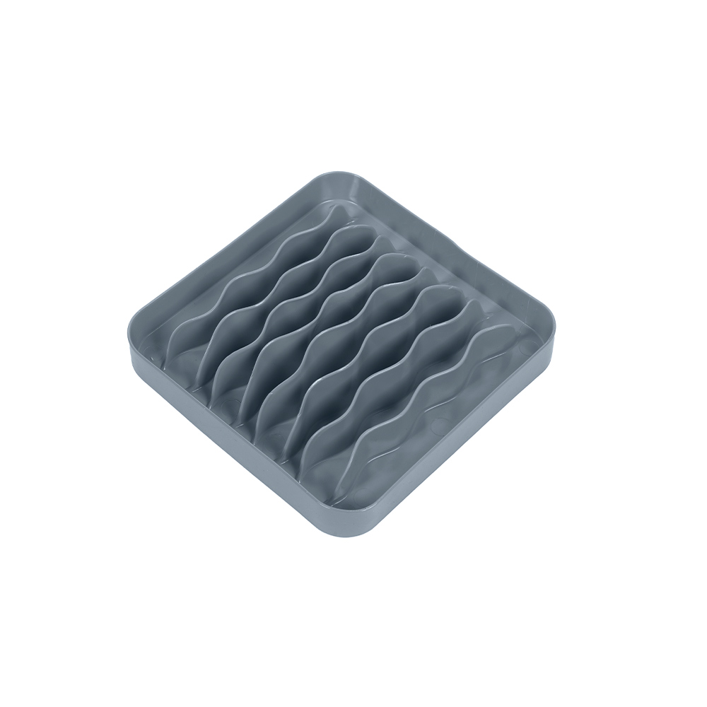 Comedouro Lento e Funcional Pet Games Pet Wave Cinza para Cães e Gatos