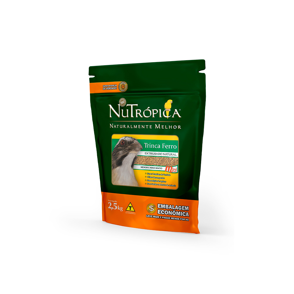 Ração Nutrópica Extrusado Natural Mini Bits para Trinca Ferro