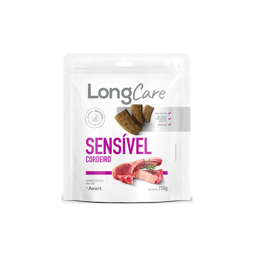 Snack LongCare Funcional Sensível para Cães Adultos Sabor Cordeiro