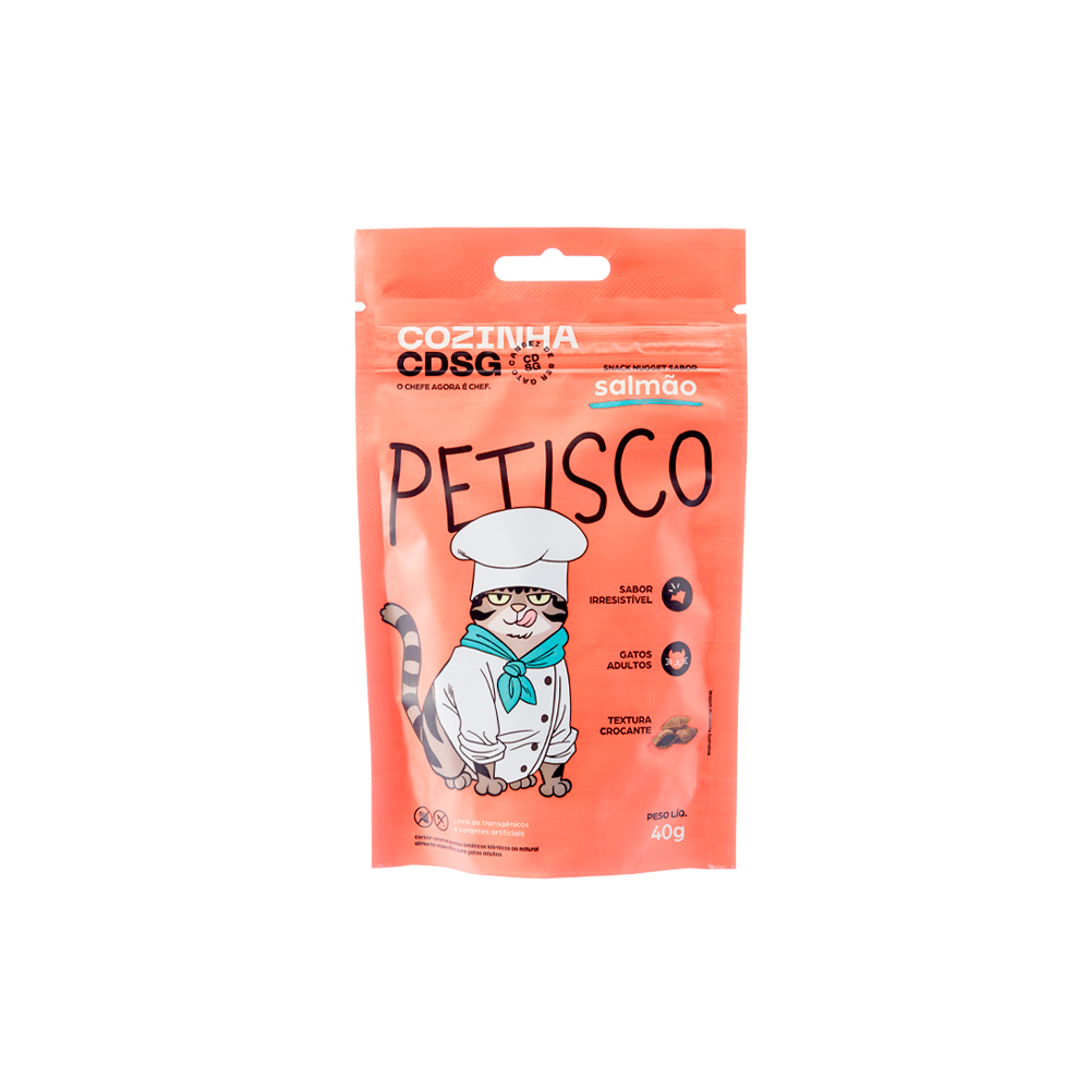 Petisco Nugget Cansei de Ser Gato Sabor Salmão 40 g