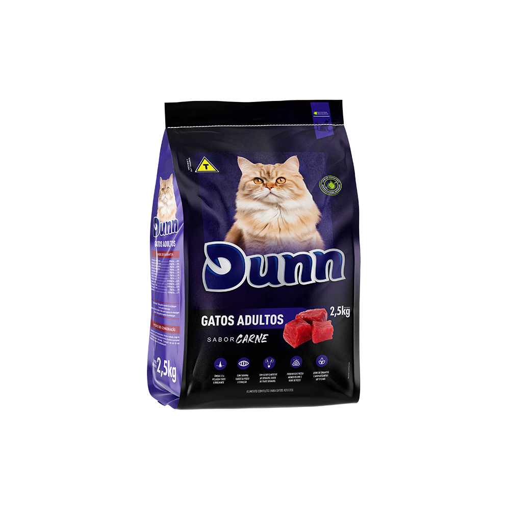 Ração Dunn Sabor Carne para Gatos Adultos