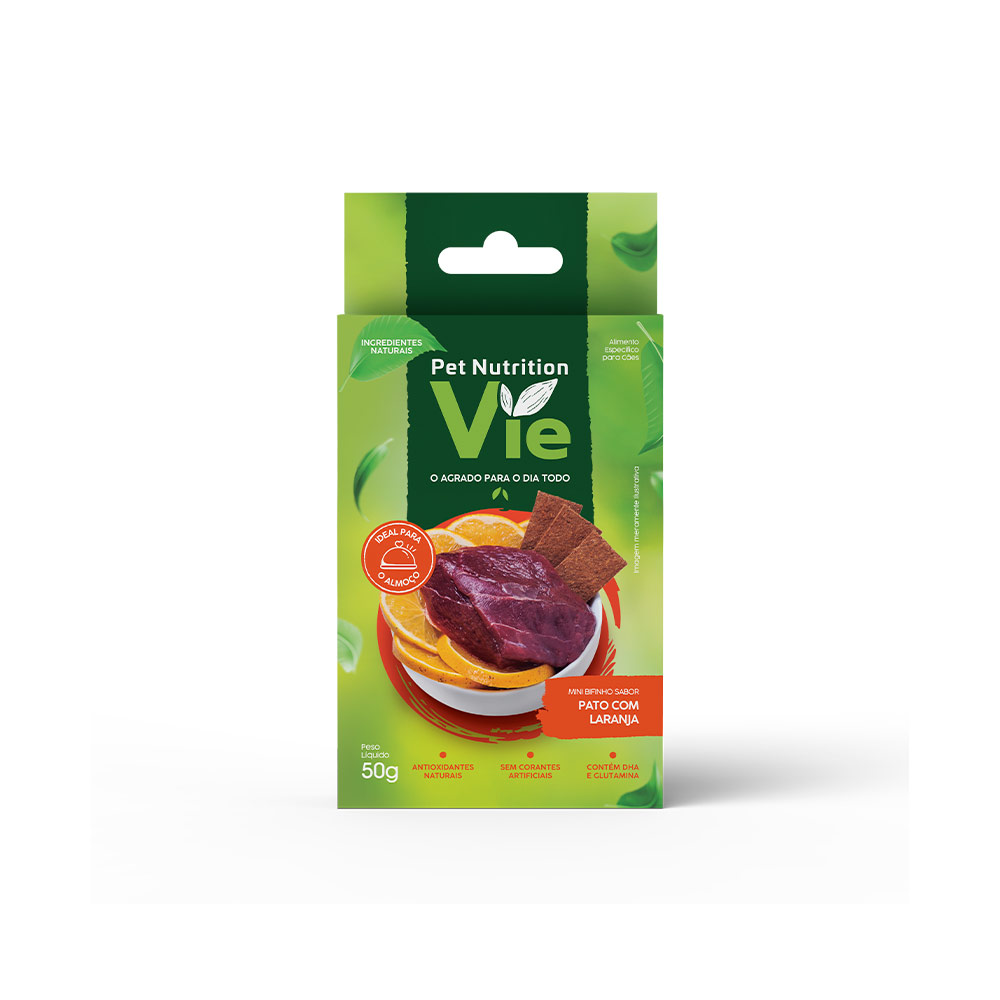 Snack Pet Nutrition Vie Pato com Laranja para Cães 50 g
