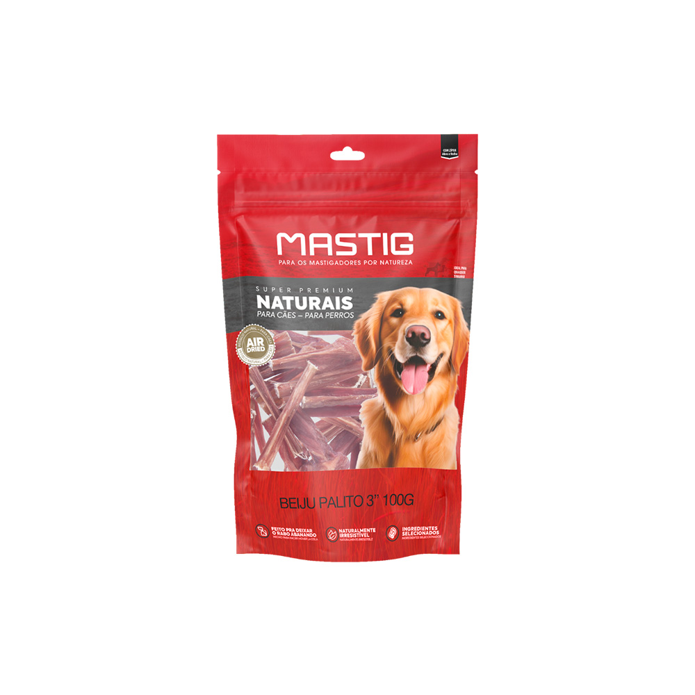 Osso Mastig Beiju Palito para Cães 100 g