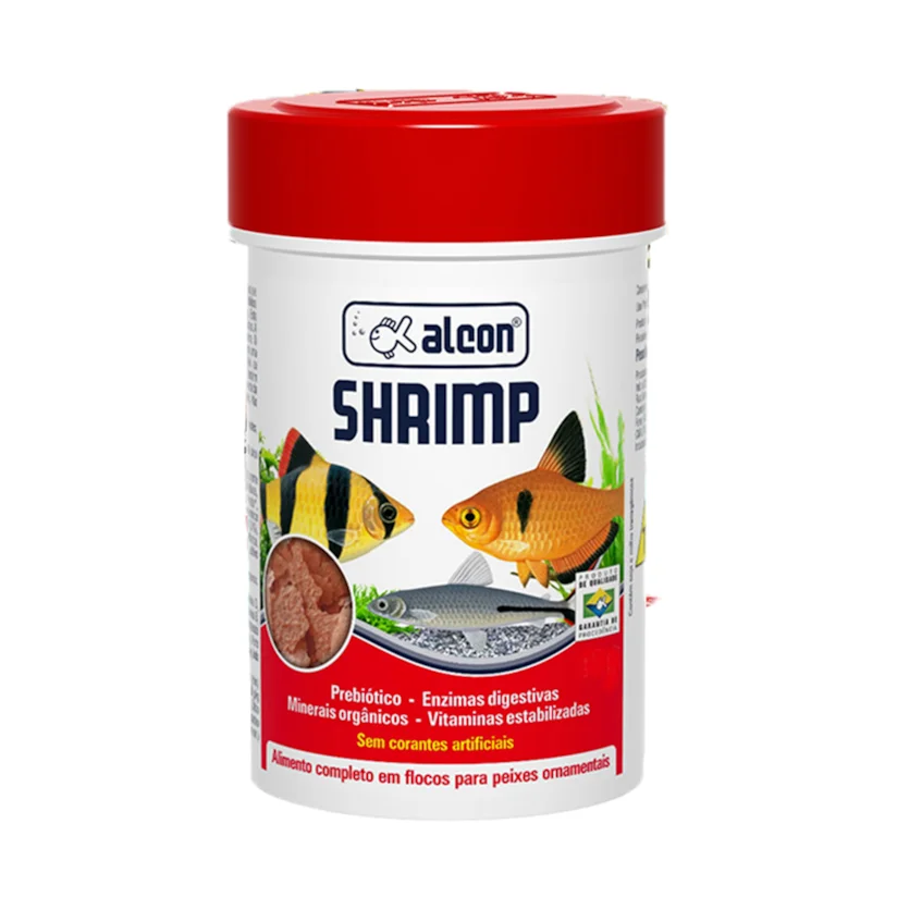 Ração Para Peixes Shrimp Flocos Alcon 20g
