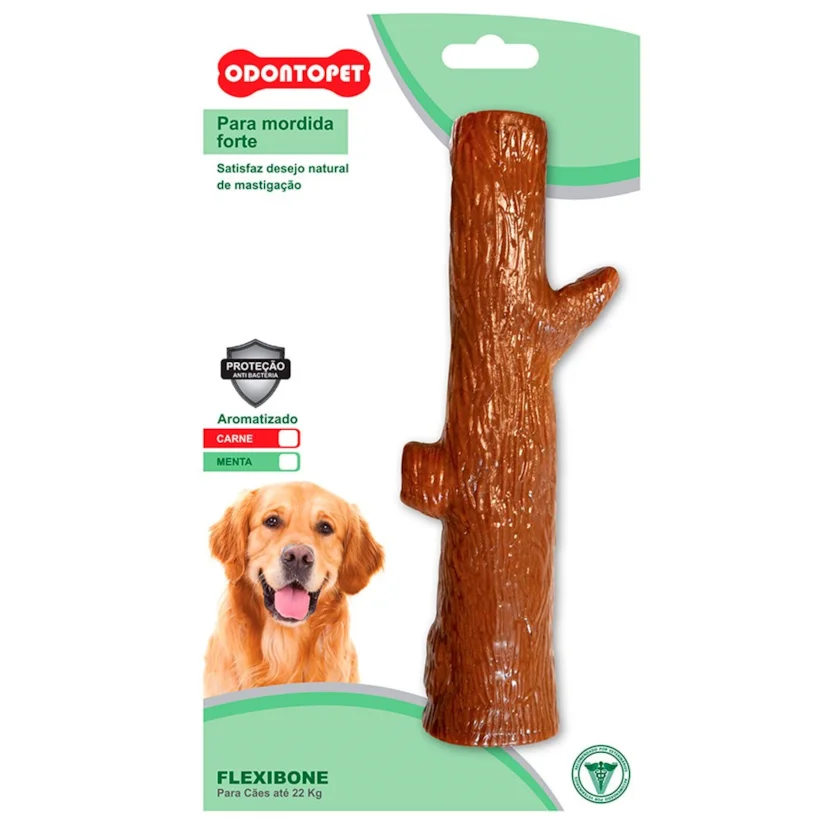 Brinquedo Mordedor Flexibone Tronco Cães Até 22kg Odontopet