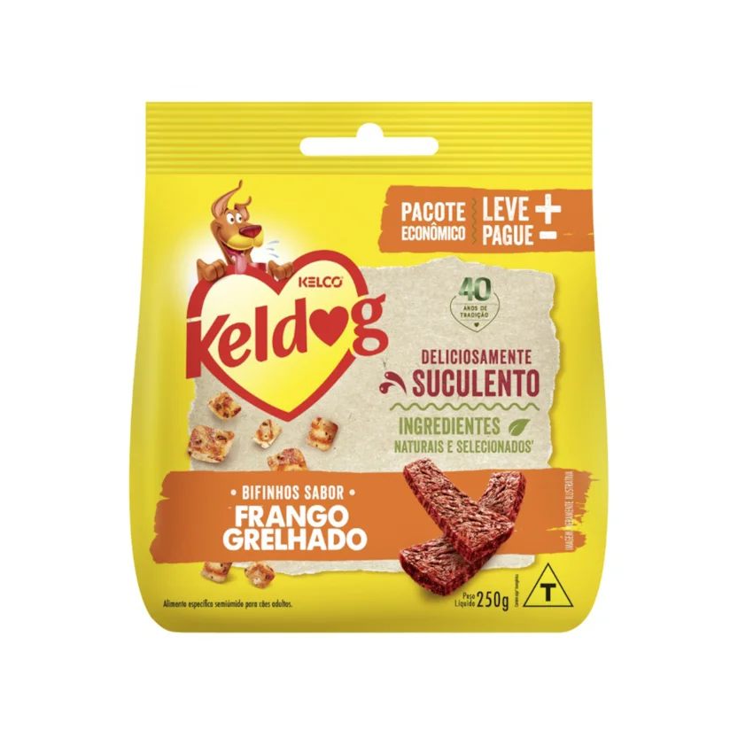 Bifinho Kelco Keldog Criadores Frango Grelhado 250g