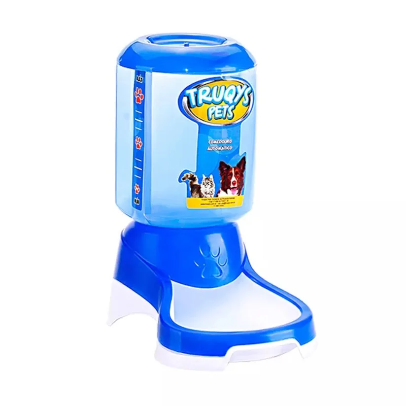 Comedouro Automático Truqys Pets para Pets Azul 1kg