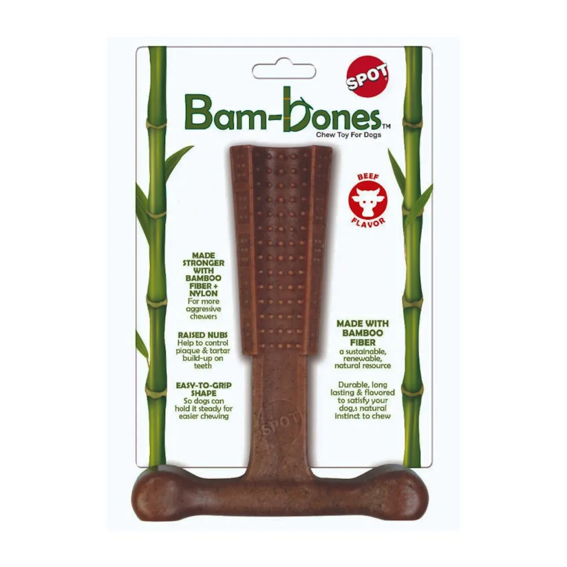 Brinquedo Cães Jambo Mordedor T Bamboobone Carne Grande