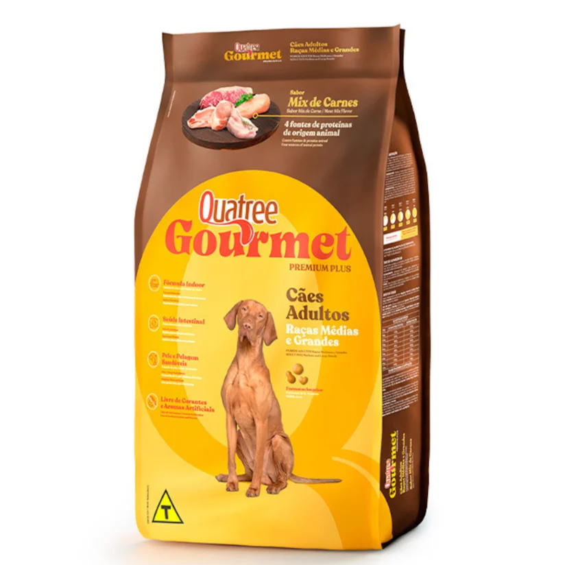 Ração Quatree para Cães Gourmet Adultos Raças Médias e Grandes 20kg