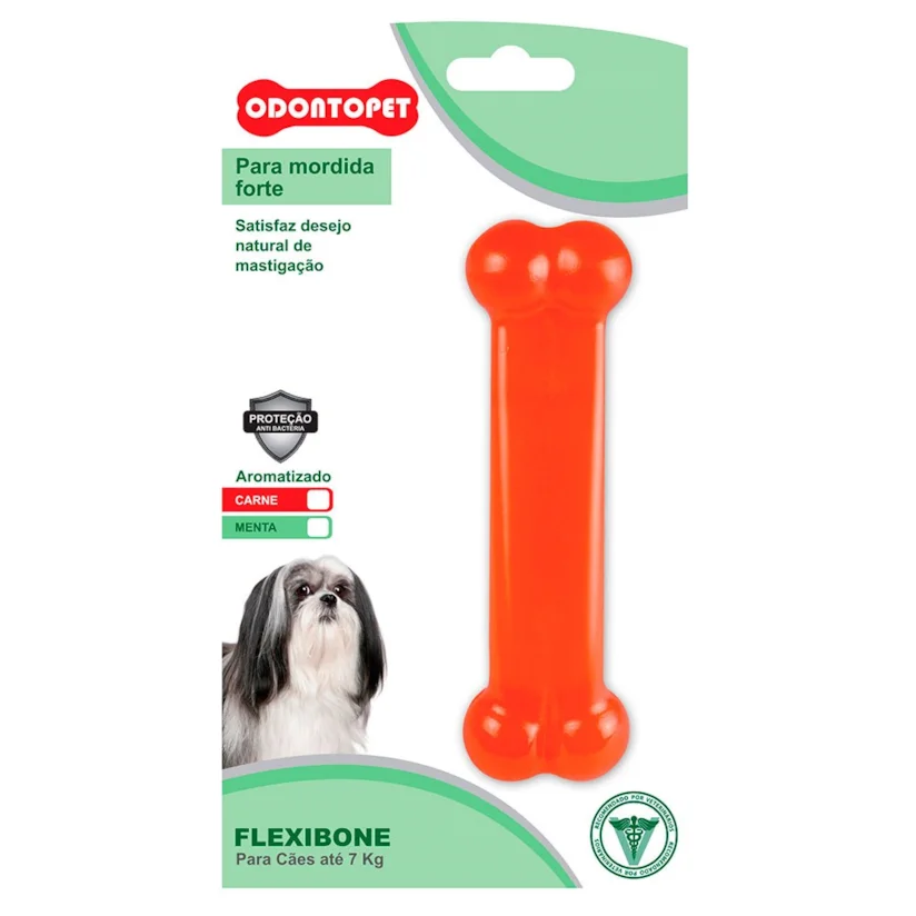 Brinquedo Mordedor Osso Flexibone Cães Odontopet