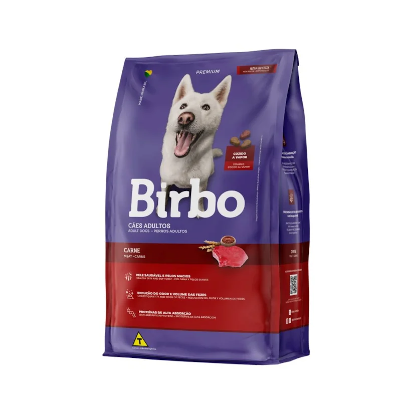 Ração Cães Birbo Adultos Carne 25Kg