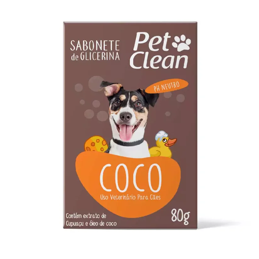 Sabonete De Coco Pet Clean 80g