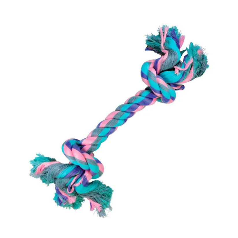 Brinquedo Cães Jambo Mordedor Corda Dental Bone Pastel Pequeno