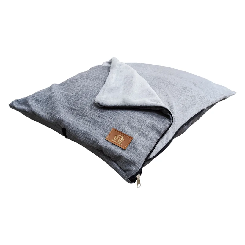 Cama Envelope Cinza para Cães Fábrica Pet M