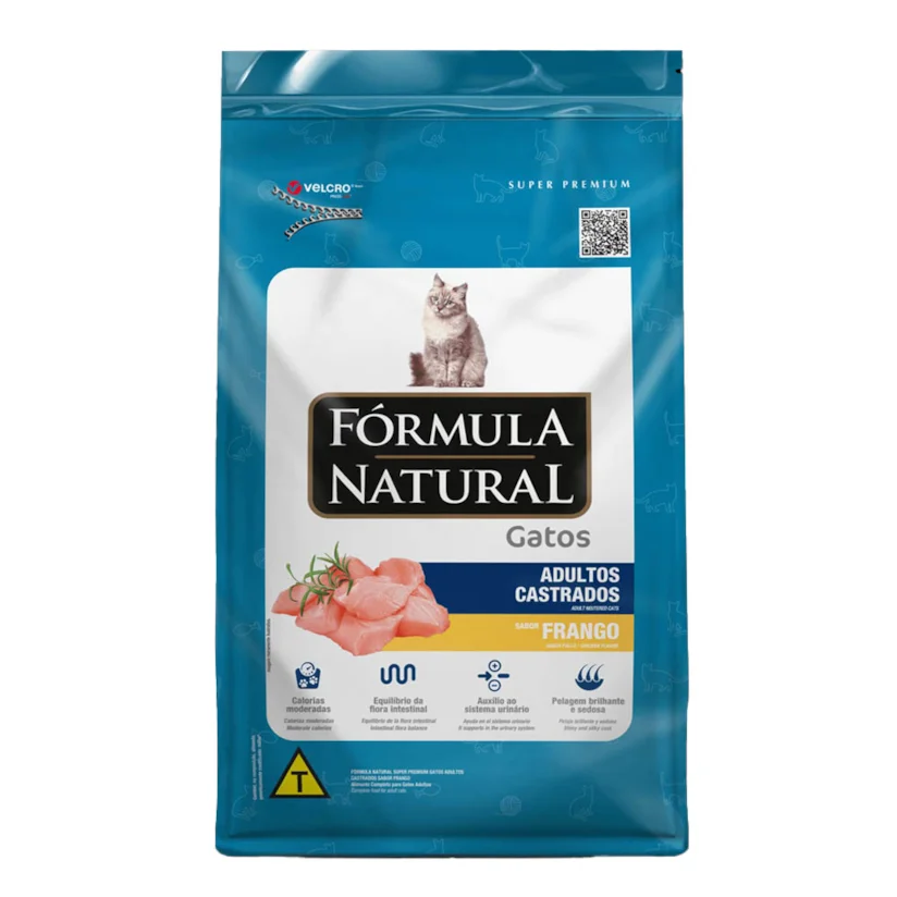 Ração Fórmula Natural Super Premium Gatos Castrados Adultos Frango 1kg