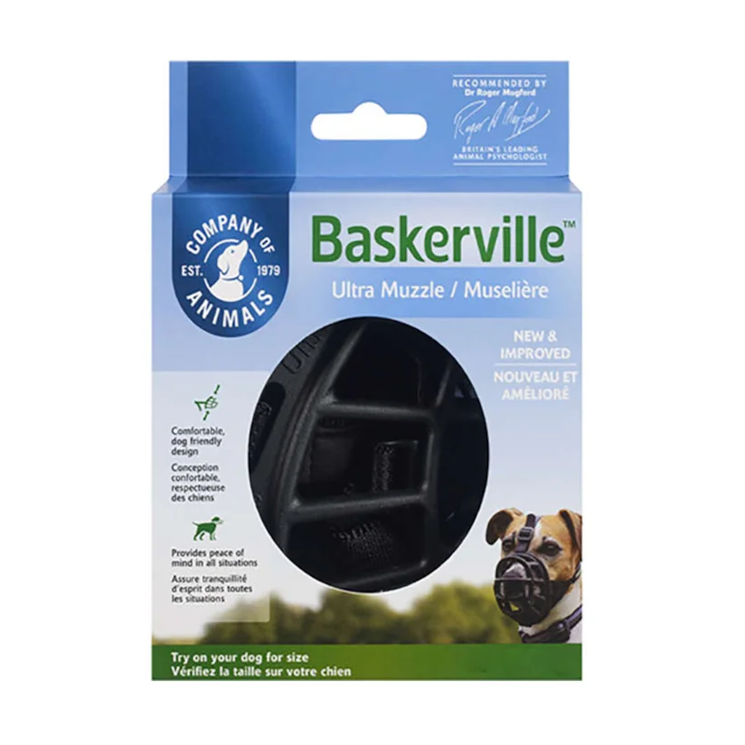 Focinheira Cães Baskerville Preta M