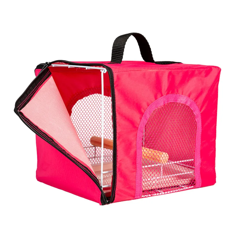 Bolsa Transporte Calopsita Rosa Jel Plast