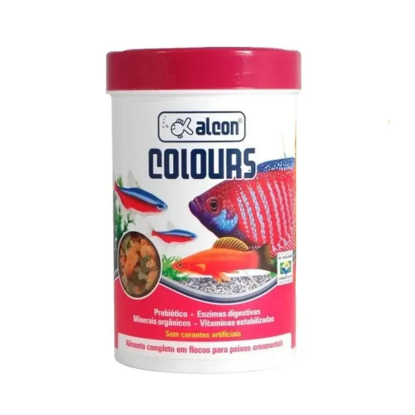 Ração Para Peixes Colours Flocos Alcon 10g