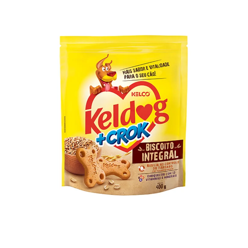 Biscoito Keldog + Crok Integral 400g