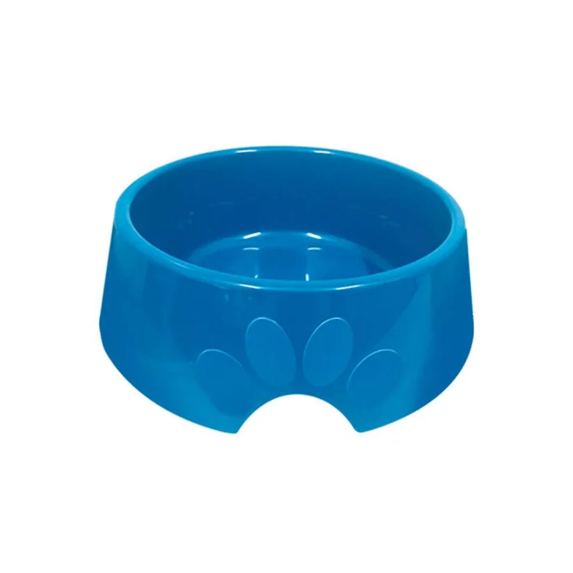 Comedouro Cães Furacão Pet Plástico Pop Azul 1000ml