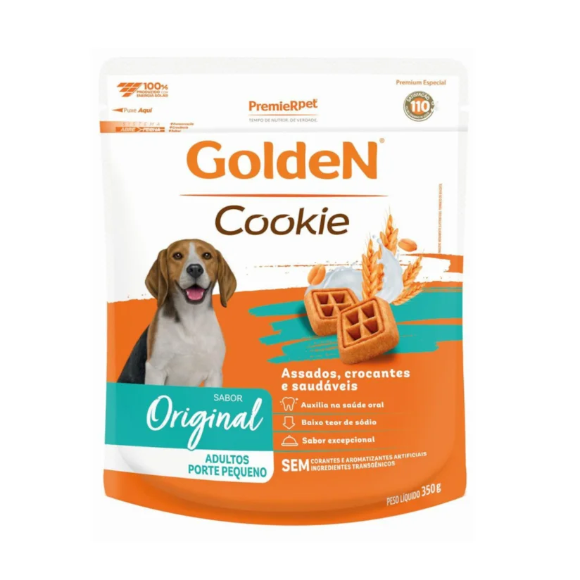 Biscoito Golden Cookie Cães Adultos Porte Pequeno Original Mini Bits 350g