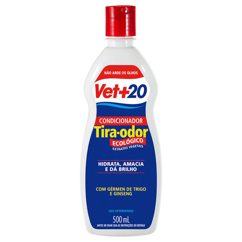 Condicionador Cães e Gatos Vet+20 Tira-Odor 500ml