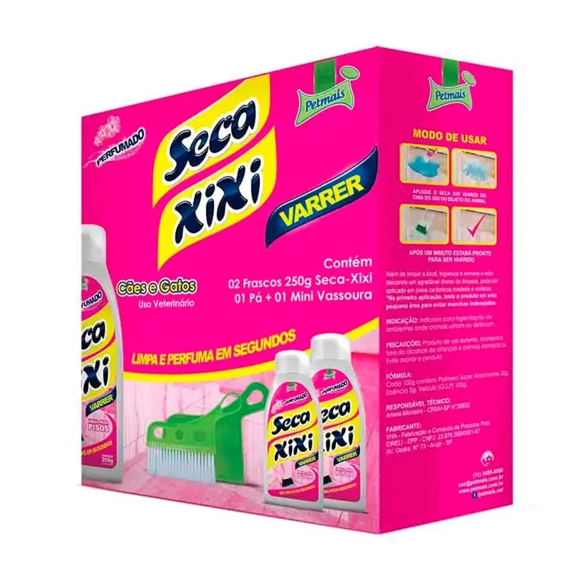 Kit Seca Xixi Varrer Com Pá Petmais