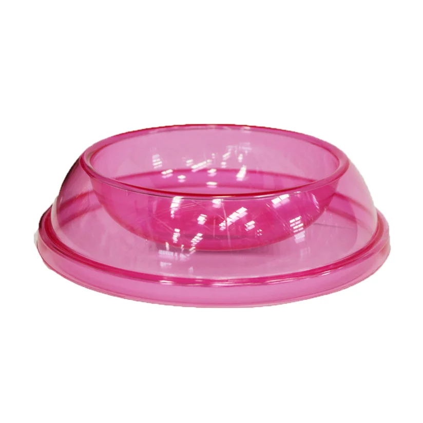 Comedouro e Bebedouro Para Cães Cristal Rosa Tudo Pet 180ml