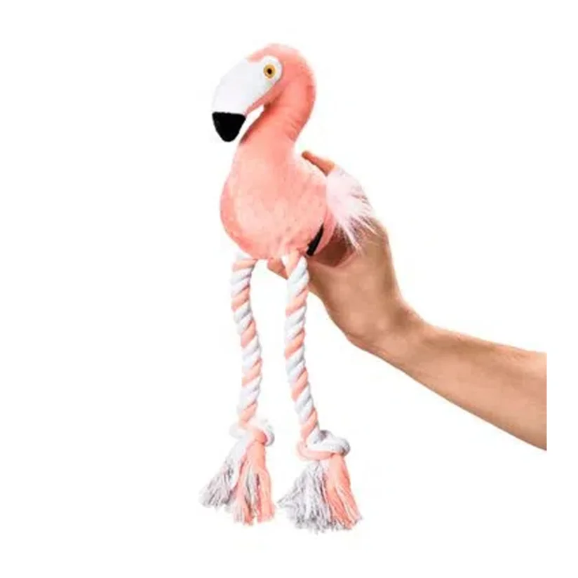 Brinquedo Cães Mimo Amiguinhos FloPPy Flamingo Pinki