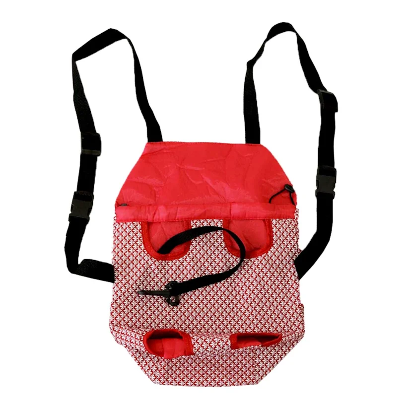 Bolsa São Pet Frontal Algodão Vermelho N2