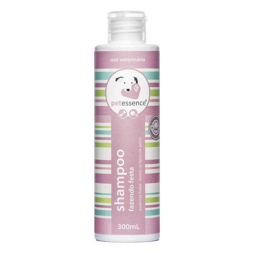 Shampoo Pet Essence Fazenda Festa para Cães e Gatos 300 ml
