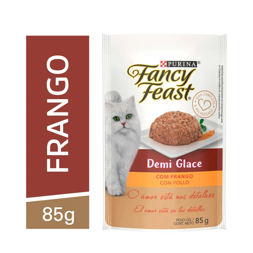 Ração Úmida Gatos Demi Glace c/ Frango 85g