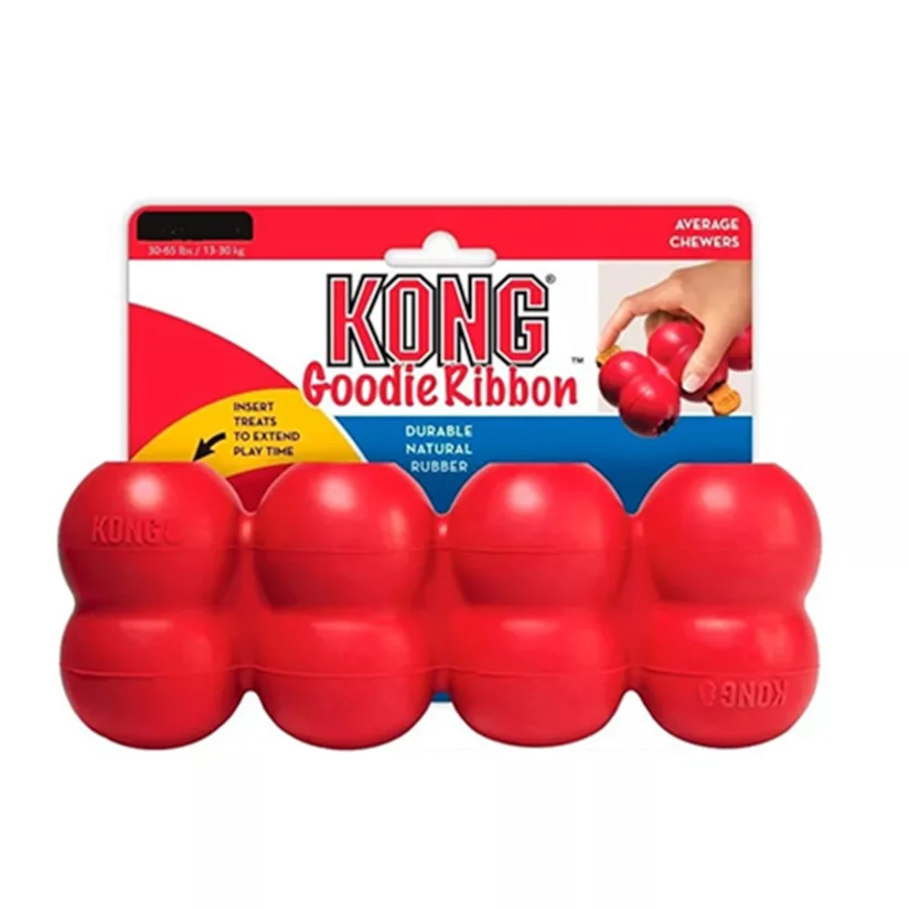 Brinquedo Interativo Cães Kong Goodie Ribbon Medium