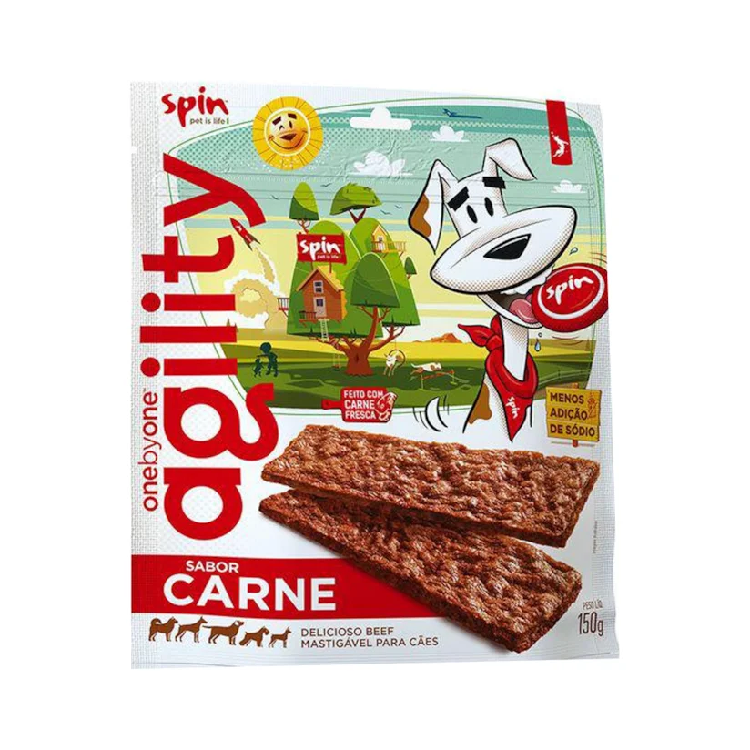 Bifinho Para Cães Spin Pet Beef Agility Carne 150g