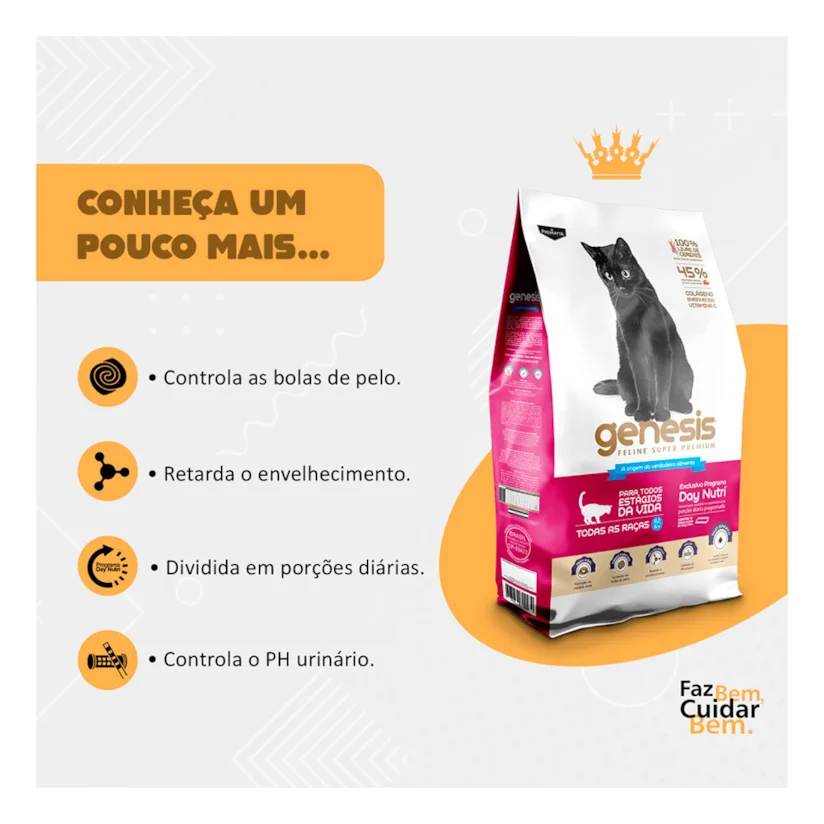 Ração Premiatta Gatos Genesis 1,2kg