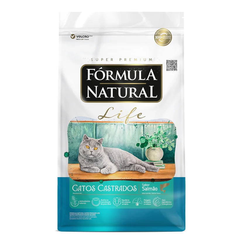 Ração Fórmula Natural Gatos Salmão 7kg