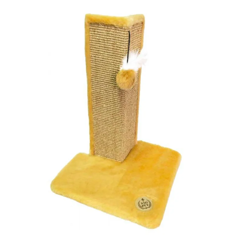 Brinquedo Arranhador Gatos São Pet Protector Bege