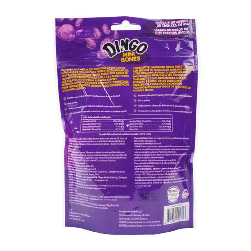 Ossos Dingo Cães Premium Original Bone Mini 7 Unidades