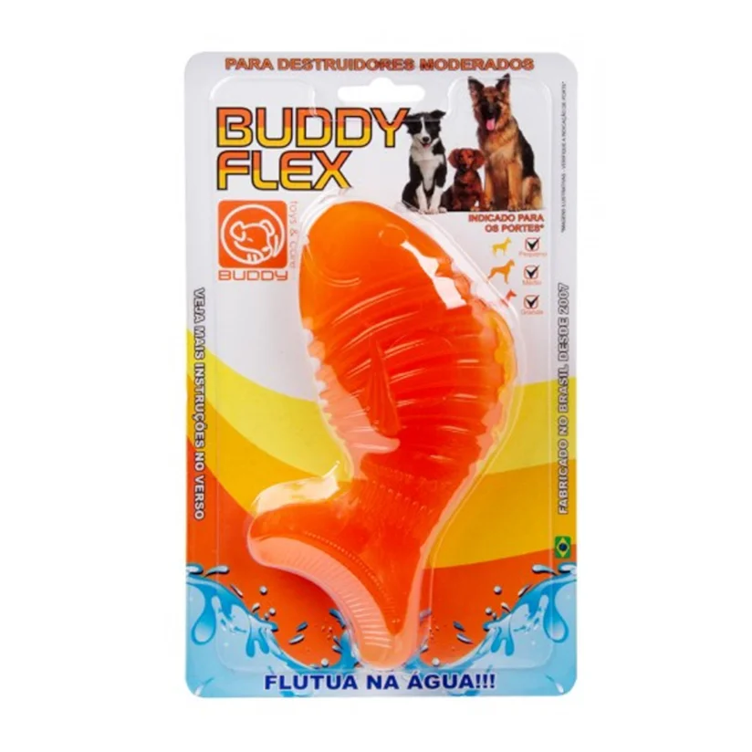 Brinquedo Cães Buddy Toys Peixe Flex