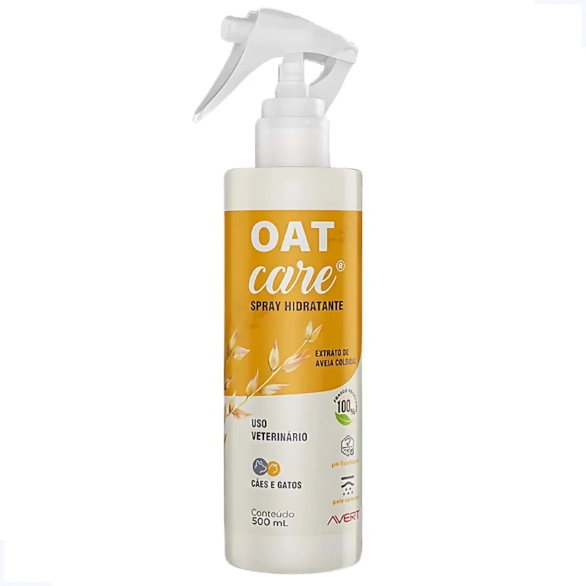 Spray Hidratante Avert Oat Care para Cães e Gatos 500ml