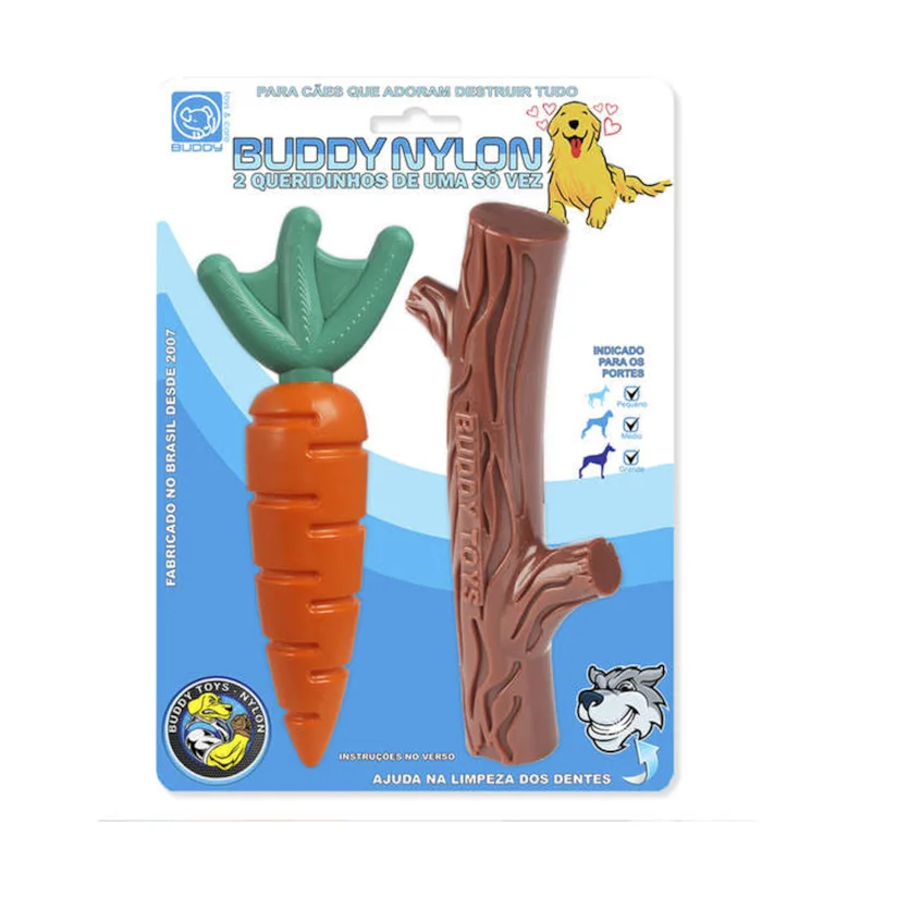 Brinquedo Cães Buddy Toys Queridinhos Nylon