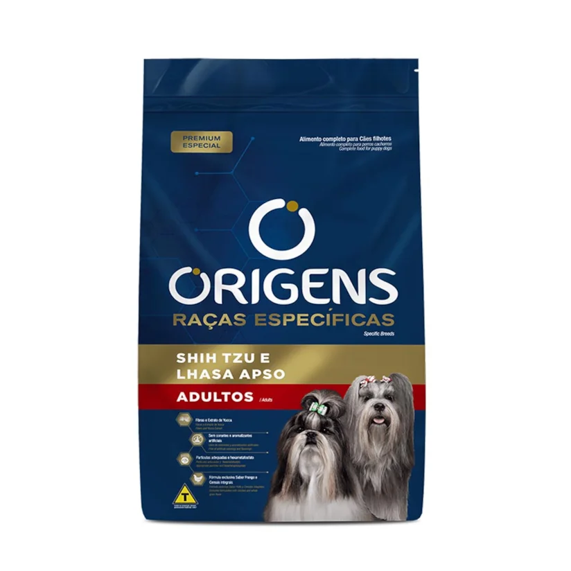 Ração Origens Cães Adultos Shihtzu/Lhasa 1kg