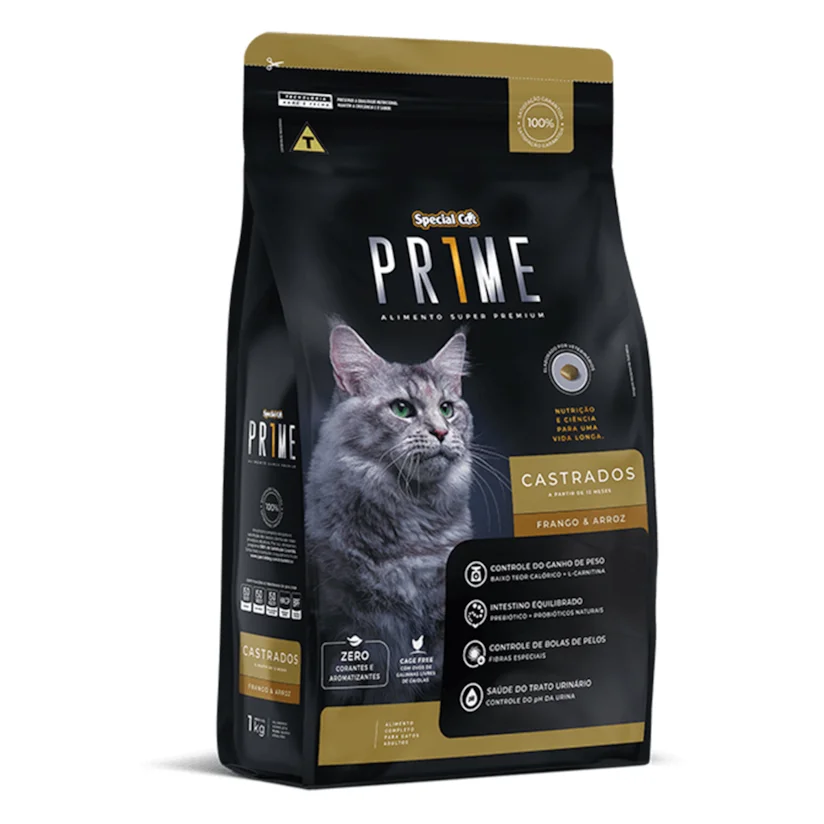 Ração Special Cat Prime Castrados Frango E Arroz 20kg