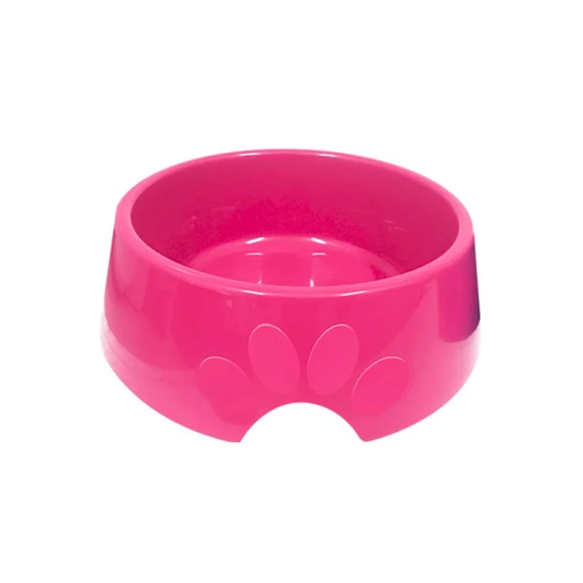 Comedouro Cães Furacão Pet Plástico Pop Rosa 600ml