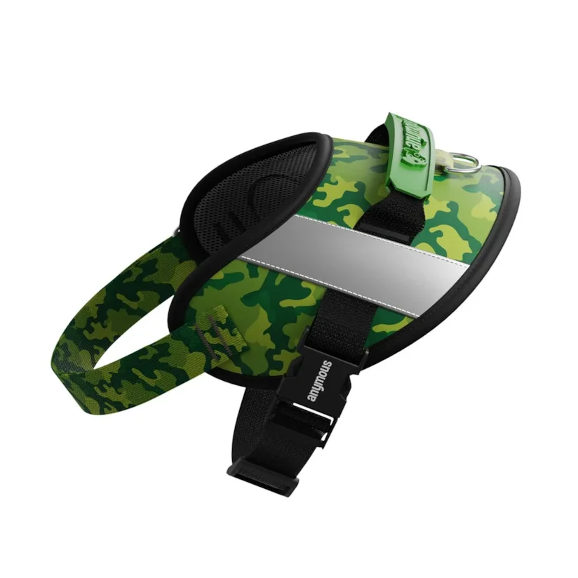 Peitoral Para Cães Anymous Power UP Green Camouflage P