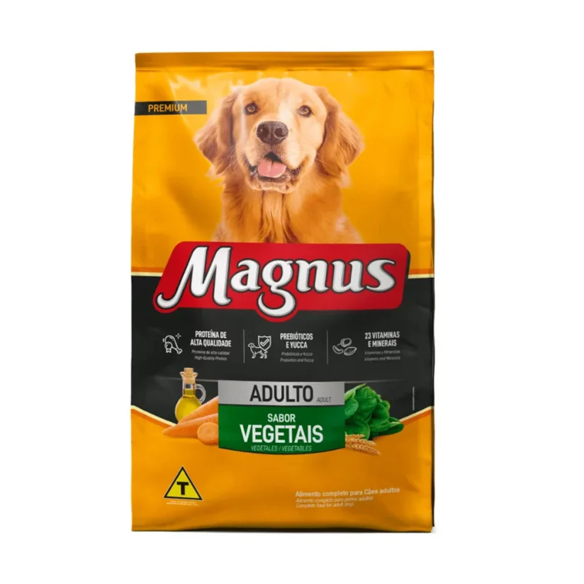 Ração Magnus Premium Cães Adultos Vegetais 15kg