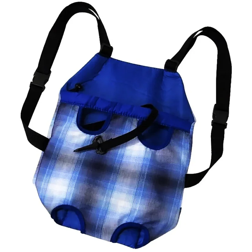 Bolsa São Pet Frontal Algodão Azul N2