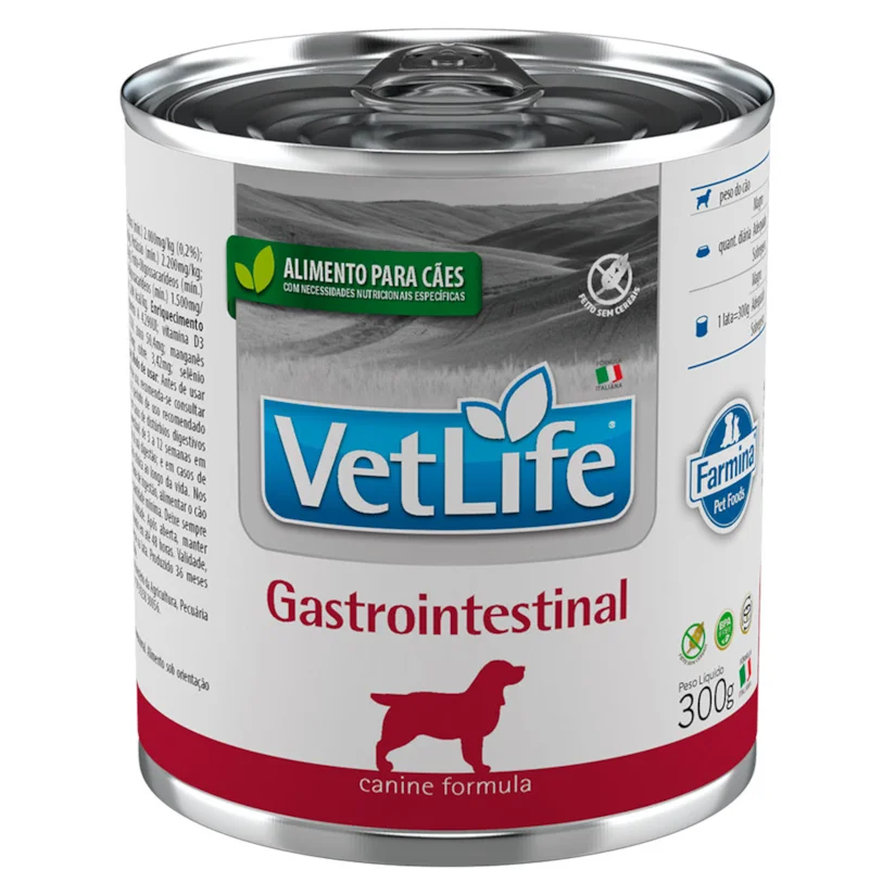 Ração Úmida Vet Life Cães Gastrointestinal 300g