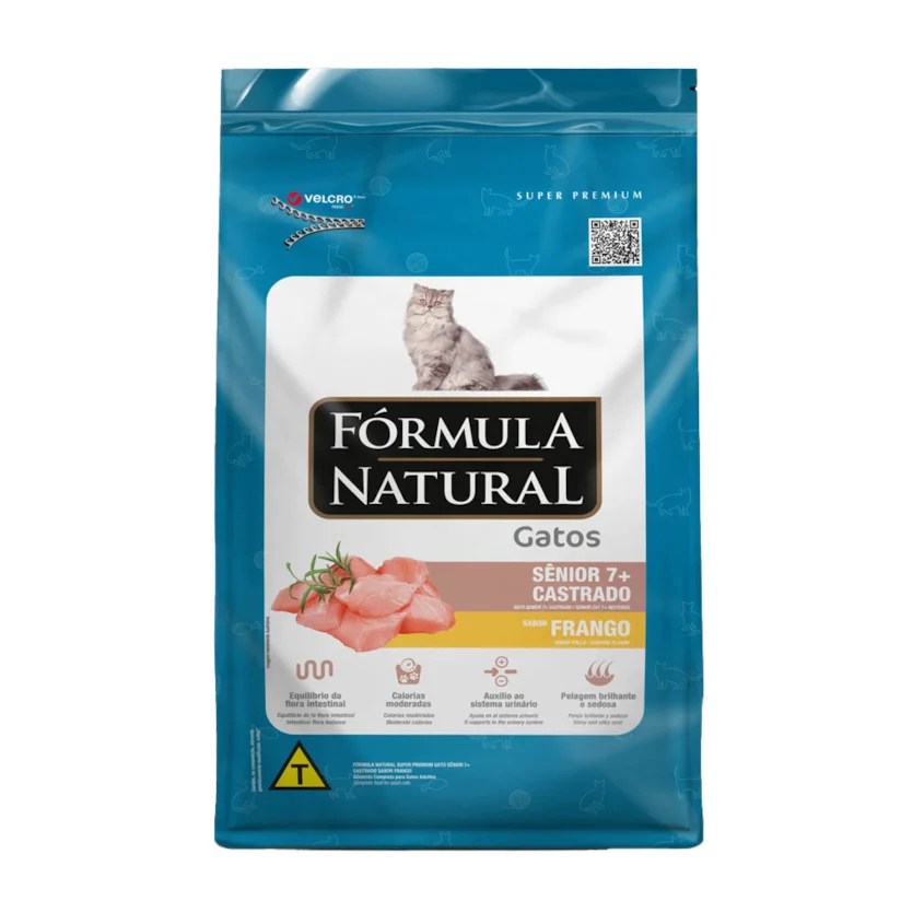 Ração Fórmula Natural Super Premium Gatos Castrados Sênior Frango 1kg